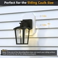 thumbnail image 3 of Siding Mounting Kit, 8141DBL Outdoor Light Mounting Block, Siding Mounting Plate for Lap Double and 4 Inch Siding White, 3 of 6