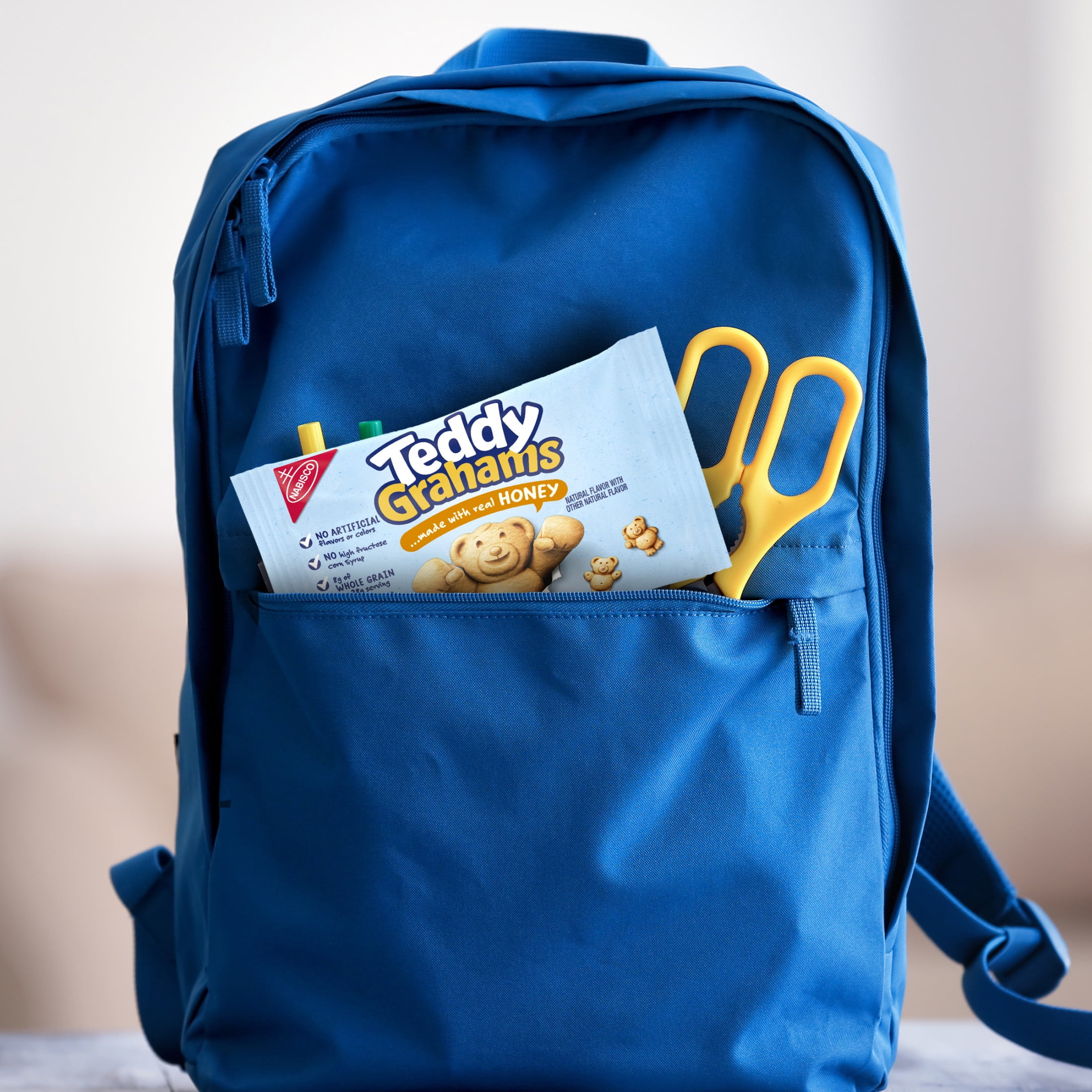 TEDDY GRAHAMS Honey Graham Snacks, 12 Kids Snack Packs