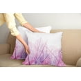thumbnail image 2 of Ambesonne Flower Throw Pillow Cover 2 Pack, Spring Time Fantasy, 16", Pink Purple, 2 of 7
