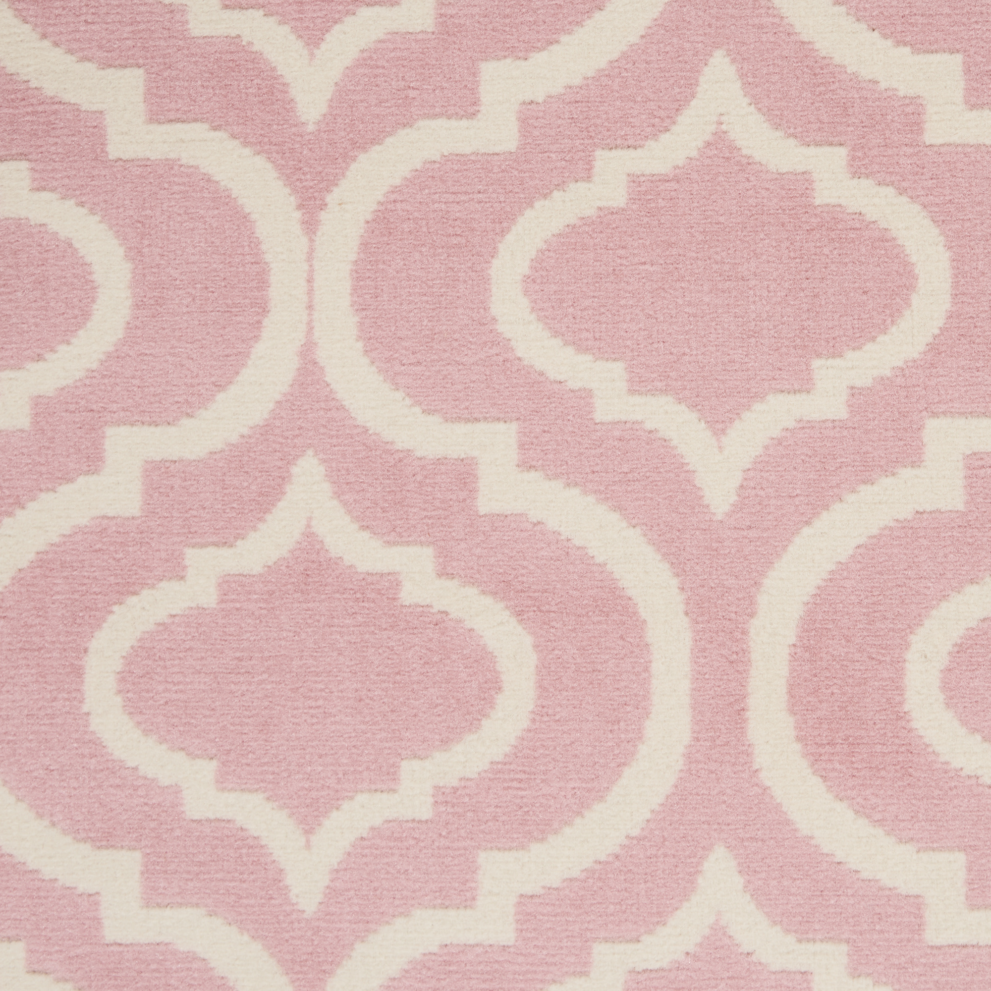 Nourison Bliss Transitional Moroccan Pink 4' x 6' Area Rug, (4' x 6')