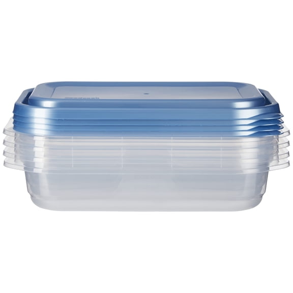 GoodCook EveryWare 4-cup Medium Rectangle, Set of 4 Frost Blue