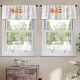 thumbnail image 2 of LALILO Kitchen Curtain Valance Cute Watercolor Bohemian Baby Rod Pocket Window Curtain 52"x 18" Set of 2, 2 of 5