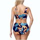 thumbnail image 5 of Trajes de baño para mujer, traje de baño de dos piezas de cintura alta con estampado floral de talla grande para mujer, trajes de baño para mujer, trajes de baño para mujer, trajes de baño de moda pla, 5 of 5