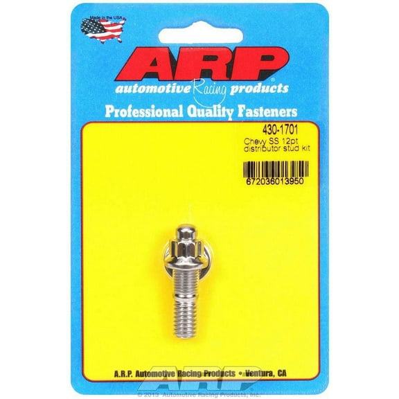 ARP Distributor Stud 12 Point Nuts Polished GM V6/V8 P/N 430-1701