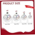 thumbnail image 2 of Iridescent Ornaments Balls 16 Pcs Clear Christmas Ball Ornaments 4 Sizes Plastic Round Balls Ornaments Christmas Baubles Hanging Baubles for Crafts DIY Ornaments Birthday Wedding Xmas Tree Decor, 2 of 7