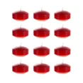 thumbnail image 2 of YANI -Mega Candles - Unscented 2 Floating Disc Candles - Red, Set Of 12, 2 of 5