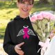thumbnail image 2 of Sudaderas con capucha informales para mujer, camisetas con estampado de cinta rosa, blusa, camiseta Fridja ghj987+2220, 2 of 9