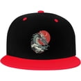 thumbnail image 1 of Chinese Dragon Hip Hop Hat Two Tone Flat Bill 6 Panel Cap Unisex, 1 of 9