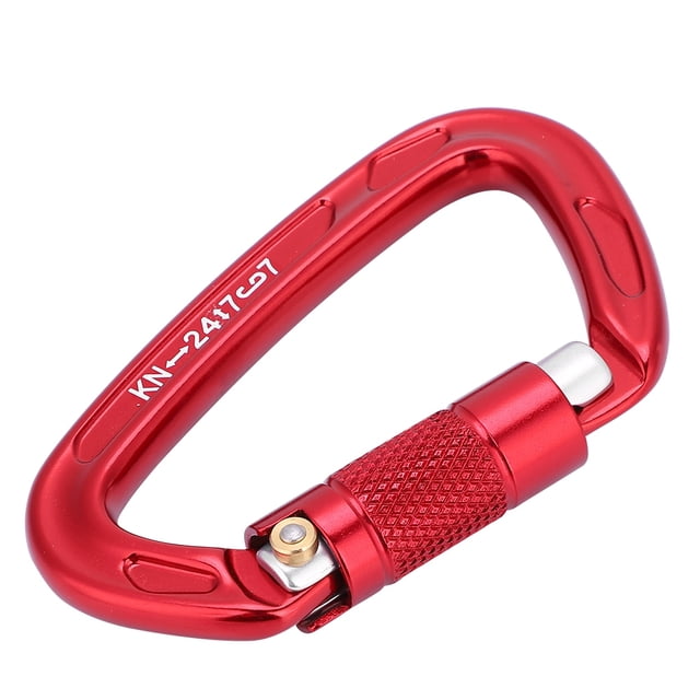 Candado De Escalada, Hebilla D, Equipo De Mosquetón De Rescate Duradero Portátil Para Mujeres Para Hombres Al Aire Libre Rescate De Escalada ANGGREK Otros Deportes