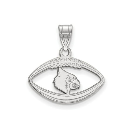 University Of Louisville Cardinal Football - University of Louisville Cardinals Sterling Silver Football Pendant 1.49 gr