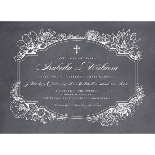 Rustic Garden Standard Wedding Invitation - Walmart.com - Walmart.com