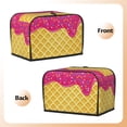thumbnail image 3 of Yiaed Red Ice Cream Print Two Slice Bread Machine Cover, Universal Size Kitchen Appliance Cover for Bread Machine,Bread Machine Cover, 3 of 7