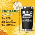 thumbnail image 2 of Retirement Gifts for Men 2025 Cool Retired Gift Ideas for Husband Dad Boss Coworker: Best Happy Retirement Party Decoration 20oz Tumbler Cup Celebrate a New Chapter in Style, 2 of 6