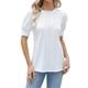thumbnail image 2 of Camisa De Punto Superior Señoras Cami Top Blusa Cuello redondo Camiseta de moda Ropa de vacaciones (Blanco L) Cgtredaw Para estrenar, 2 of 6