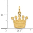 thumbnail image 3 of FJC Finejewelers 14k Yellow Gold Kings Crown Charm, 3 of 6