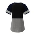 thumbnail image 5 of TSADFHJI T-Shirts Grande Taille pour Femmes Mode Décontractée Imprimé Col Rond Manches Courtes Chandail TG Gris, 5 of 5