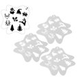 thumbnail image 1 of Plantillas De Pintura Facial, 3pcs Plantillas De Pintura Facial Flexibles Para La Pintura Del Arte Del Cuerpo, 1 of 7