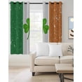 thumbnail image 2 of St. Patrick's Day Blackout Curtains for Bedroom Living Room Darkening Curtains 84 Inch Length 2 Panels Set Spring Lucky Shamrock Grass Flag Window Curtain Window Treatment Grommet Drapes 42"x84", 2 of 9