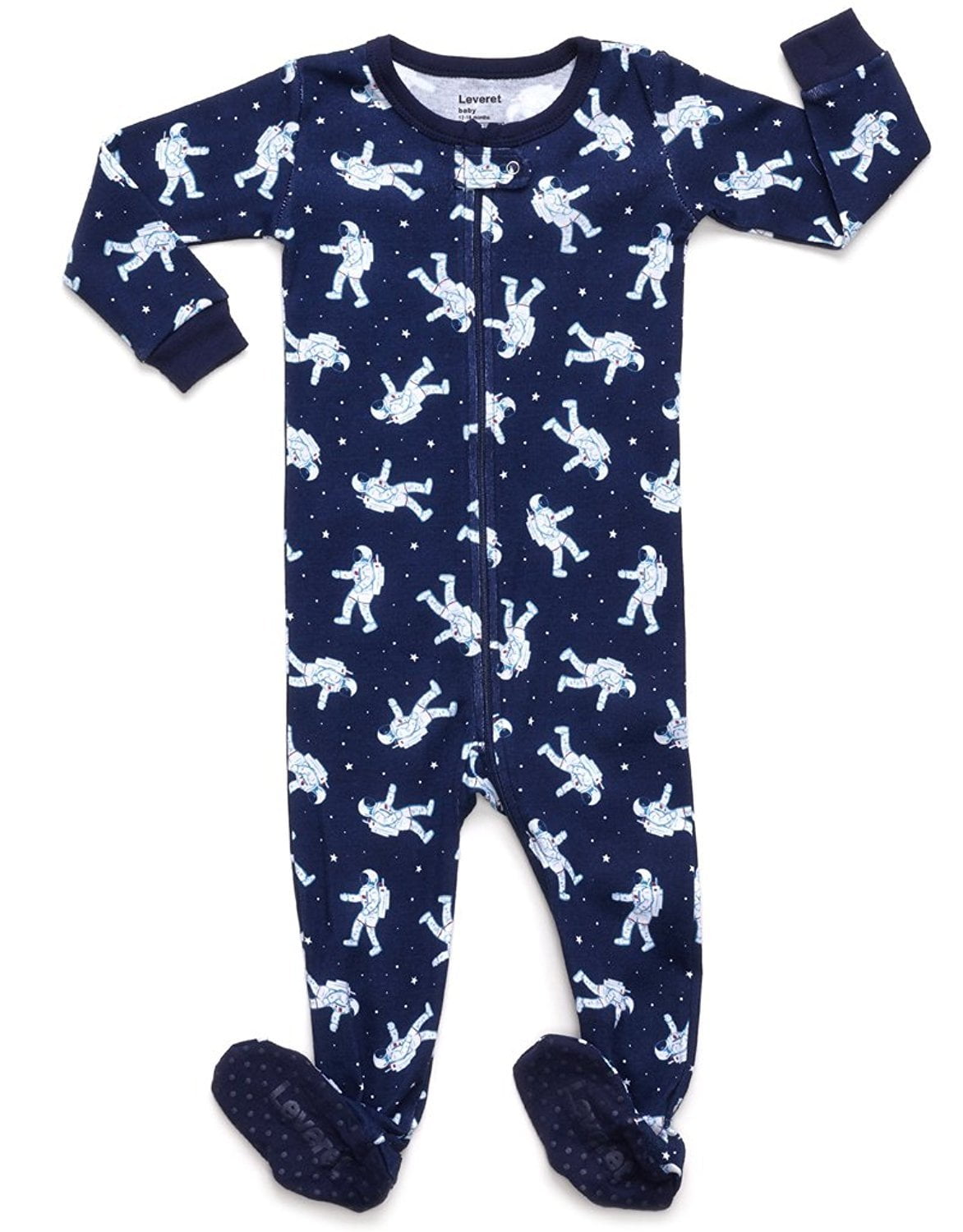 Leveret Baby Boys Baseball Footed Pajamas 6-12 Month 100% Cotton