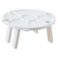 thumbnail image 1 of Mesa Con Bandeja Para Refrigerios Al Aire Libre, Mesa De Vino Plegable Liviana, Estructura Resistente Portátil, Estable Para Jardín Para Acampar, 1 of 8