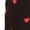 Black Two Pairs, variant on Cute heart pattern thigh high stockings with bow, available in black and white, elastic soft socks for women.