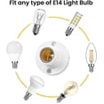 thumbnail image 2 of suitable for 5pcks E14 Lamp Holder,e14 Edison Screw Light Bulb Holder, Plastic Ceiling Lamp Socket Crday Gift-CHENG DU SI XI, 2 of 5