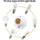 thumbnail image 2 of 14 Lamp Holder,e14 Edison Screw Light Bulb Holder, Plastic Ceiling Lamp Socket Crday Gift, 2 of 5