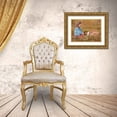 thumbnail image 3 of Dudley, June 24x19 Gold Ornate Wood Framed with Double Matting Museum Art Print Titled - Getting To Know You, 3 of 4