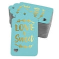 thumbnail image 1 of Inkdotpot Gold Foil Paper Hang Tags Love Is Sweet Wedding Favor Tags 50 Pack, 1 of 6