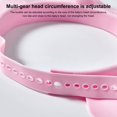 thumbnail image 6 of Baby Shower Cap Shampoo Shower Bathing Hat Soft Elastic Non-Slip Adjustable Hair Head Eye Ear Shampoo Cap-Pink, 6 of 8