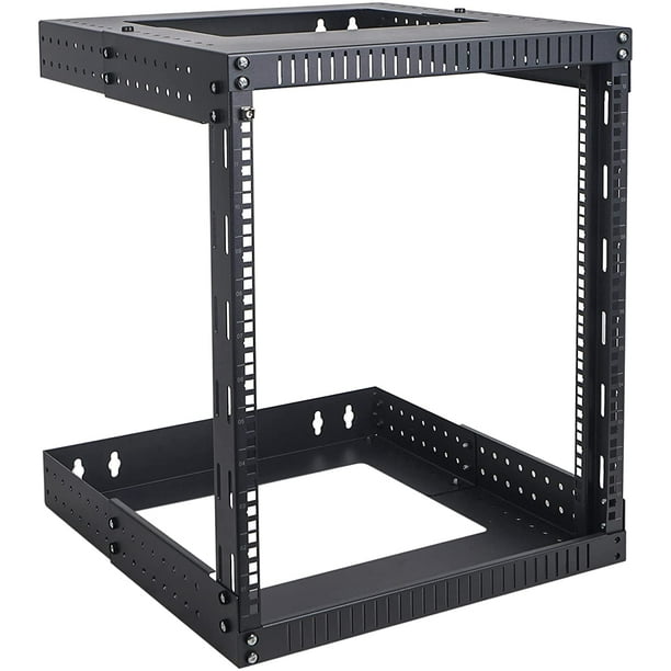 Sound Town 2-Post 12U Wall-Mount Open Frame Server and Network ...