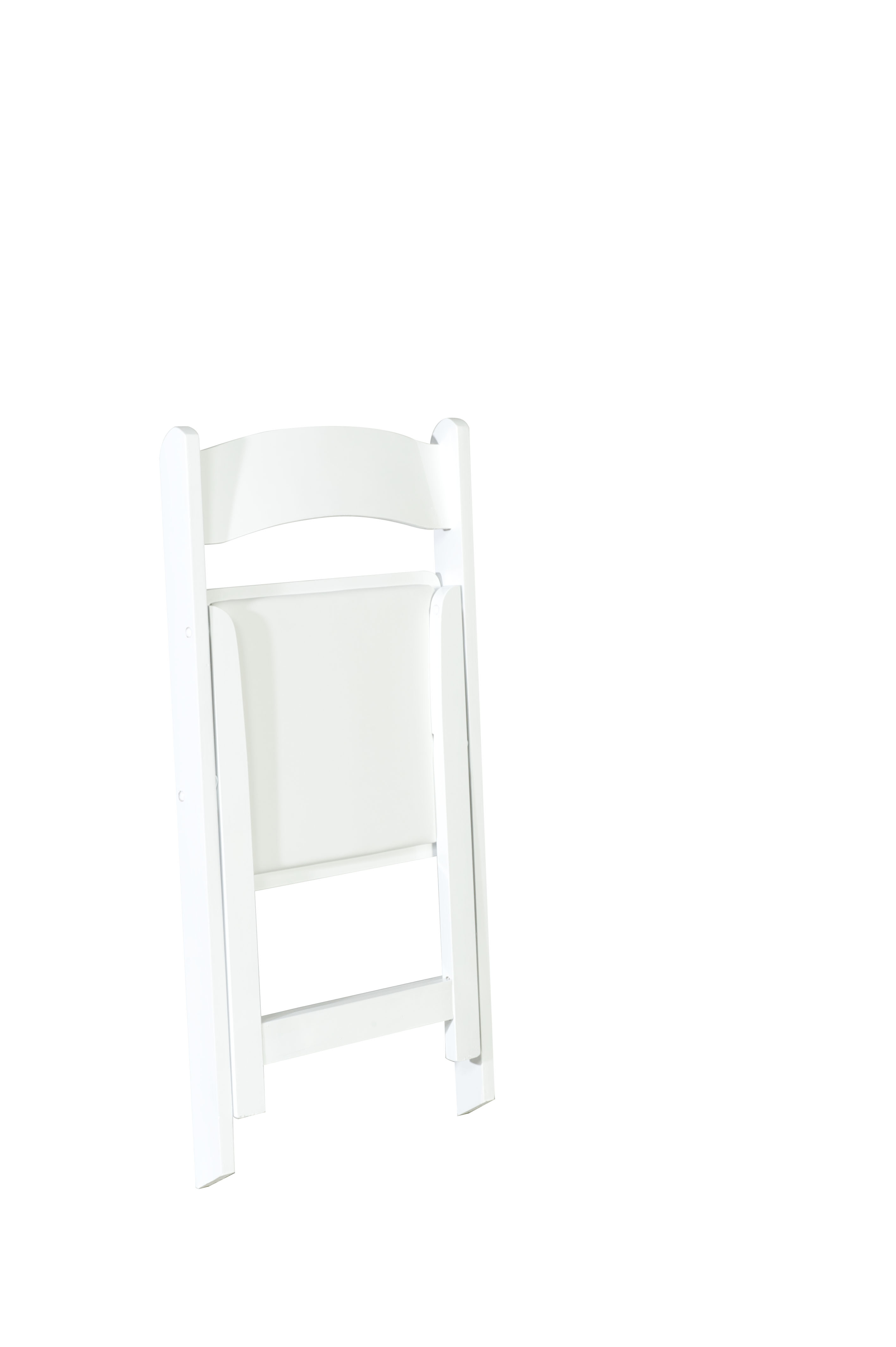 Chair - Classic Wood Folding - White/White Seat (4/Box)