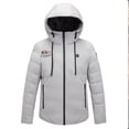 thumbnail image 4 of WRKEKC Heated Jacket 4-Zone Warming USB-Powered 3-Level Temperature Control Winter Coat with Hood for Ski Snowboard and Cold Weather Commute Gray M, 4 of 6