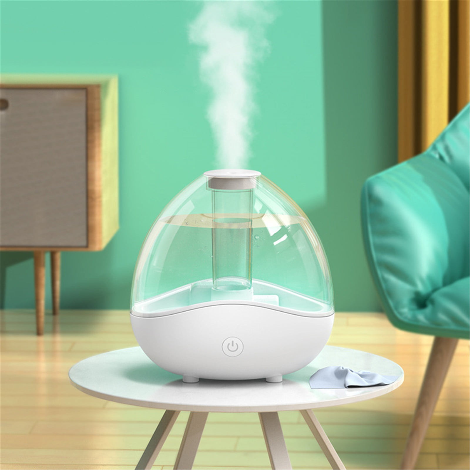 ZMKIAG Cool Mist Humidifier, Quiet Air Humidifiers for Bedroom, Desk Humidifiers Oil Diffuser with Removable 1.5L Water Tank for Baby Nursery and Plants up to 24 Hours