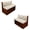 Beige-Butterfly, variant on SCRAWLGOD Shark Skull Print RV Dinette Cushions Covers Stretchable Washable RV Dinette Booth Seat Slipcover Anti Dust 2 Piece Set Camper Booth Cushion Slipcover