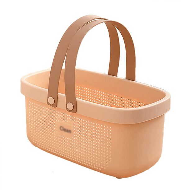 Bolsa de asas portátil para ducha, cesta de almacenamiento de plástico con asa, organizador de bañera Ofspeizc CPB-DE-WX210-1