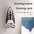 thumbnail image 2 of Primegos Wall Mount Ironing Board Holder Metal Hanger Heat-Resistant Strong Load-bearing Iron Holder Storage Rack, 2 of 7