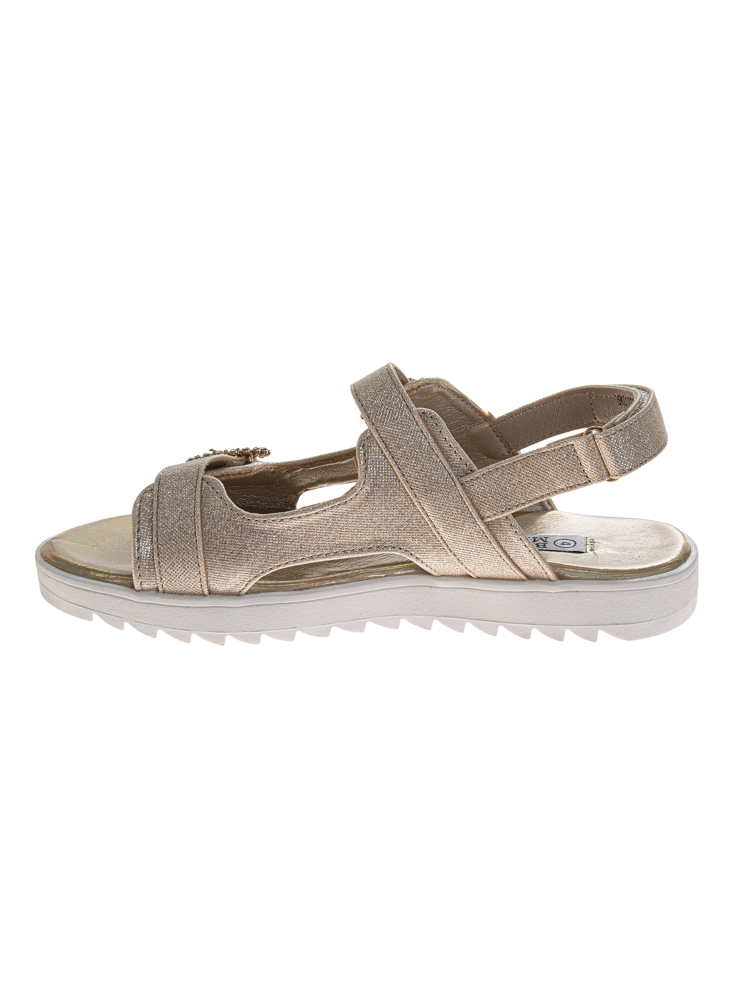 Badgley Mischka Little and Big Girls Double Buckle Embellished Sandals