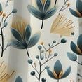 thumbnail image 4 of Designart "Yellow And White Collage From Scandinavia" Botanical Blackout Curtain Panels, 4 of 4