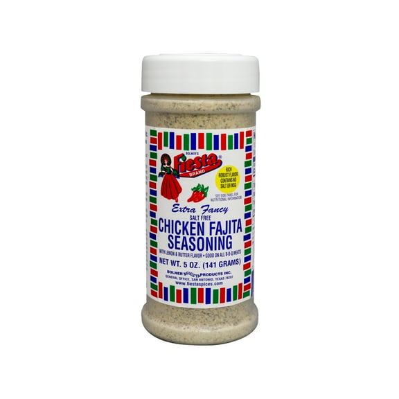 Bolner's Fiesta Salt Free Chicken Fajita Seasoning, 5 oz