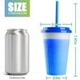 Color Changing Tumblers with Lids & Straws 10 Reusable Bulk Cups