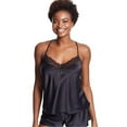 thumbnail image 2 of Maidenform Womens Satin Sleep Cami, M, Black, 2 of 2