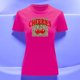 thumbnail image 3 of Playera Blusa De Cerezas Cherries Con Fondo Animal Print Vintage Color Fucsia Talla Mediana Marca Emil SaEs, 3 of 4