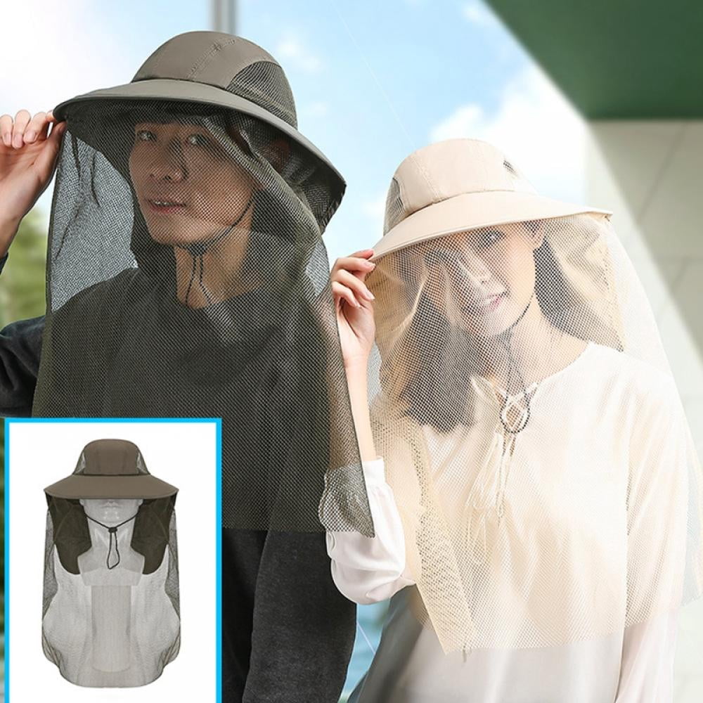 Mosquito Head Net Hat - Garden Bug Hat 
