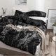 thumbnail image 4 of Black Marbled Polyester 3Pcs Bedding Set - EU Double Size, 4 of 5