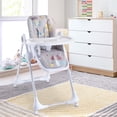 thumbnail image 2 of Costway Silla Plegable Para Bebés Y Niños Pequeños, Trona Convertible 3 En 1 Con Altura Ajustable, Respaldo, Reposapiés, Cinturón De Seguridad De 5 Puntos, Bandeja, Para Bebés Con Ruedas Bloqueables, 2 of 3