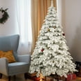 thumbnail image 7 of Euroco 7.5ft Artificial Christmas Tree with 400 LED Lights and 1050 Bendable Branches, Christmas Tree Holiday Decoration, 7 of 7