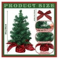 thumbnail image 2 of 6 Pcs Mini Artificial Christmas Tree Unlit Fake Christmas Decorative Xmas Fake Pine Tree Decor with Base for Table Decorations (19.69 Inch), 2 of 7