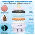 thumbnail image 2 of Cabezal De Ducha 2 Filtrante Para Regadera De Baño Cuadradas Modelo Plateado Cromado, 2 of 4