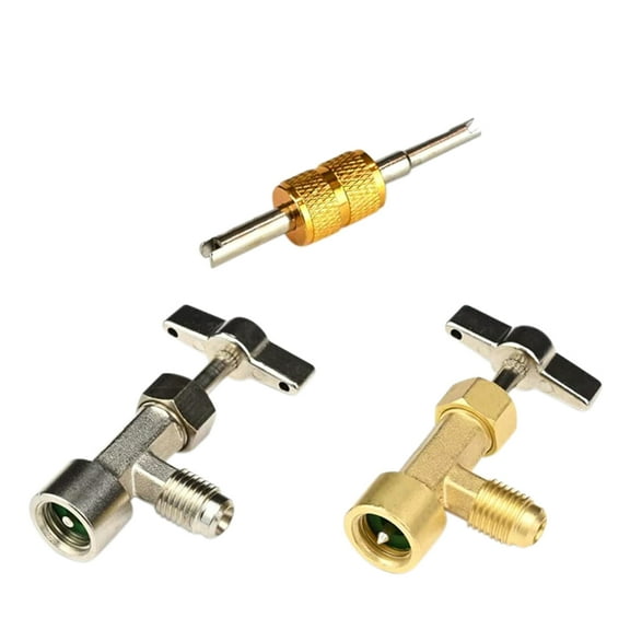 1 Set R134A Self-Sealing Can Openers Single Puncture Can Taps Core Removal Tool (Assorted Color)